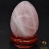 Oeuf en pierre quartz rose naturelle en forme d'oeuf