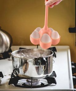 Support cuiseur à œuf coque rose